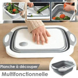 Gadgets d'Eve cuisine Gris MULTOOL™ : Planche à découper Pliante Multifonctionnelle